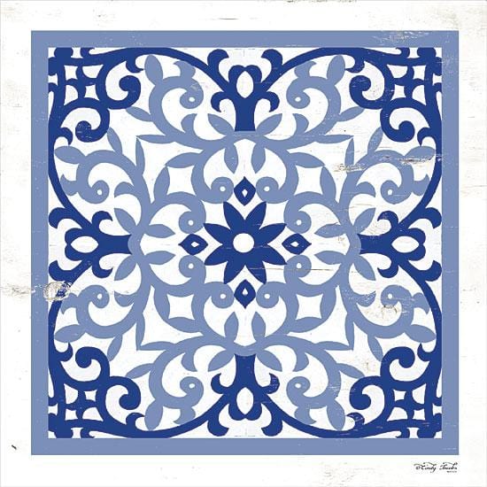 Penny Lane Publishing Blue Tile V By Cindy Jacobs Art Print - 12 X 12