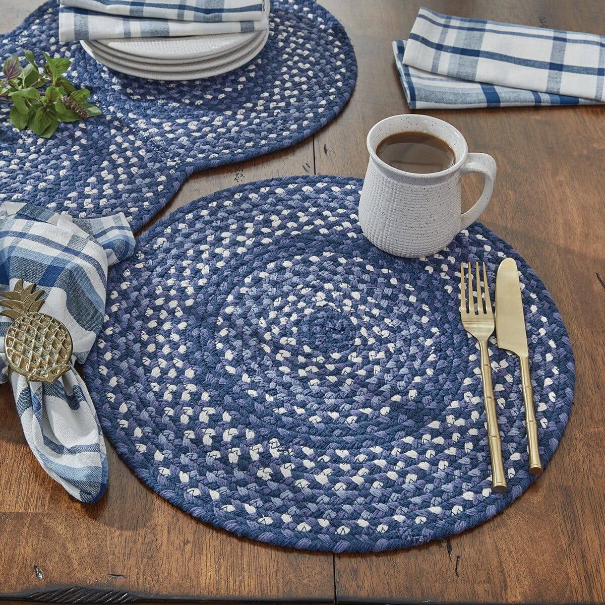 Park Designs Bluestone Braided Placemat Set of 2