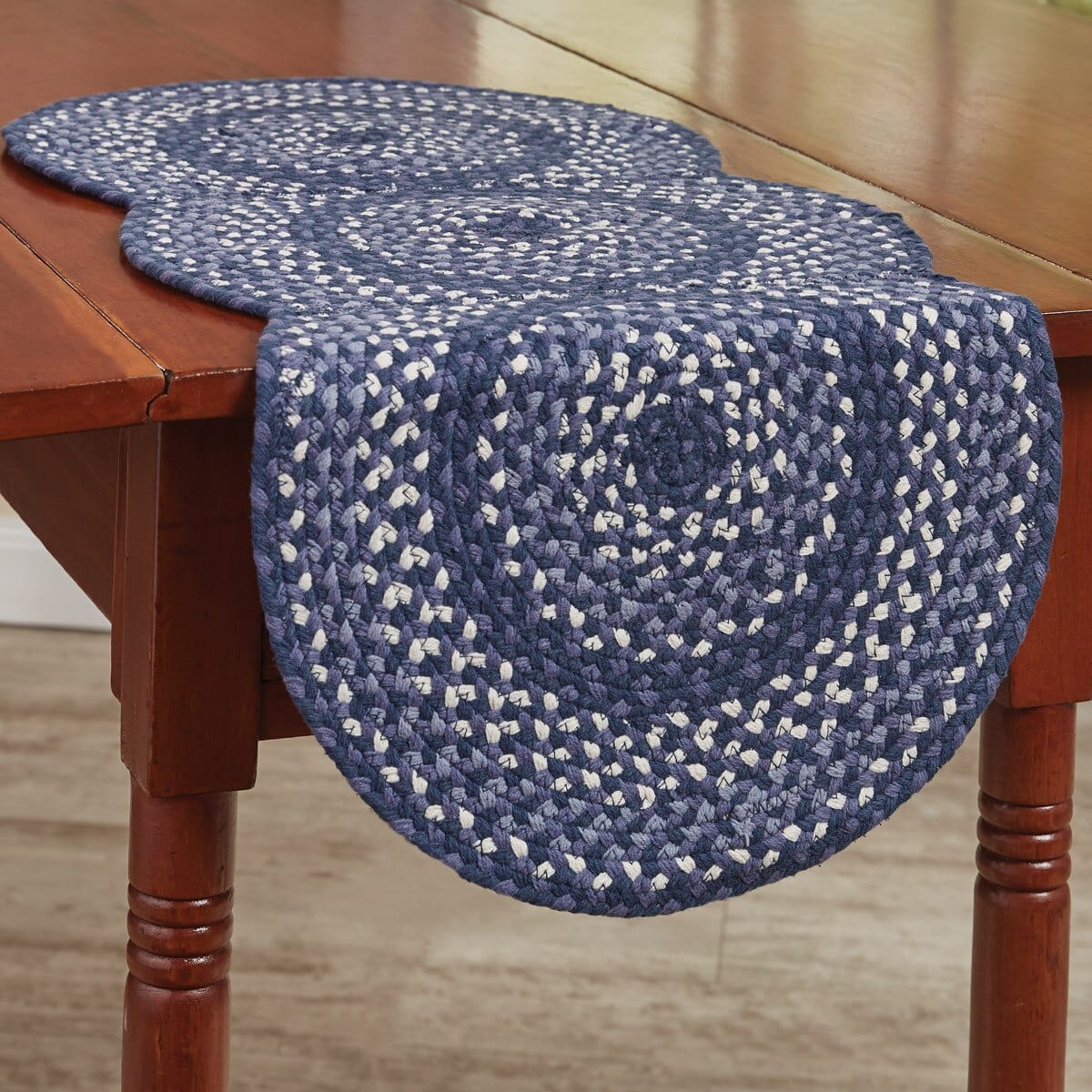 Park Designs Bluestone Braided Table Runner 34" Long