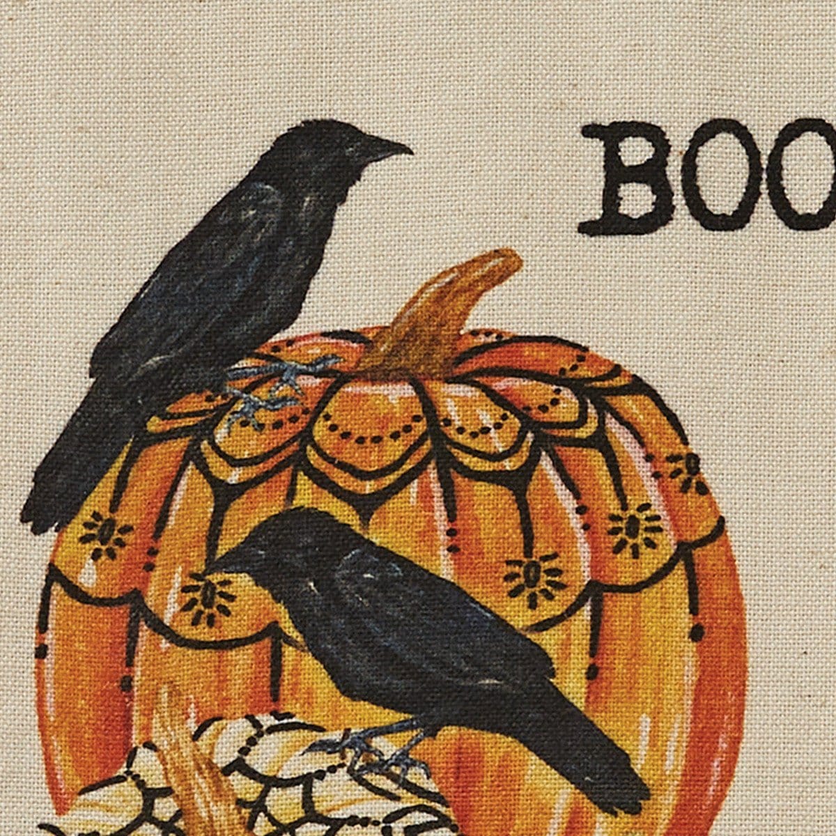 Boo And Pumpkins Dishtowel-Park Designs-The Village Merchant