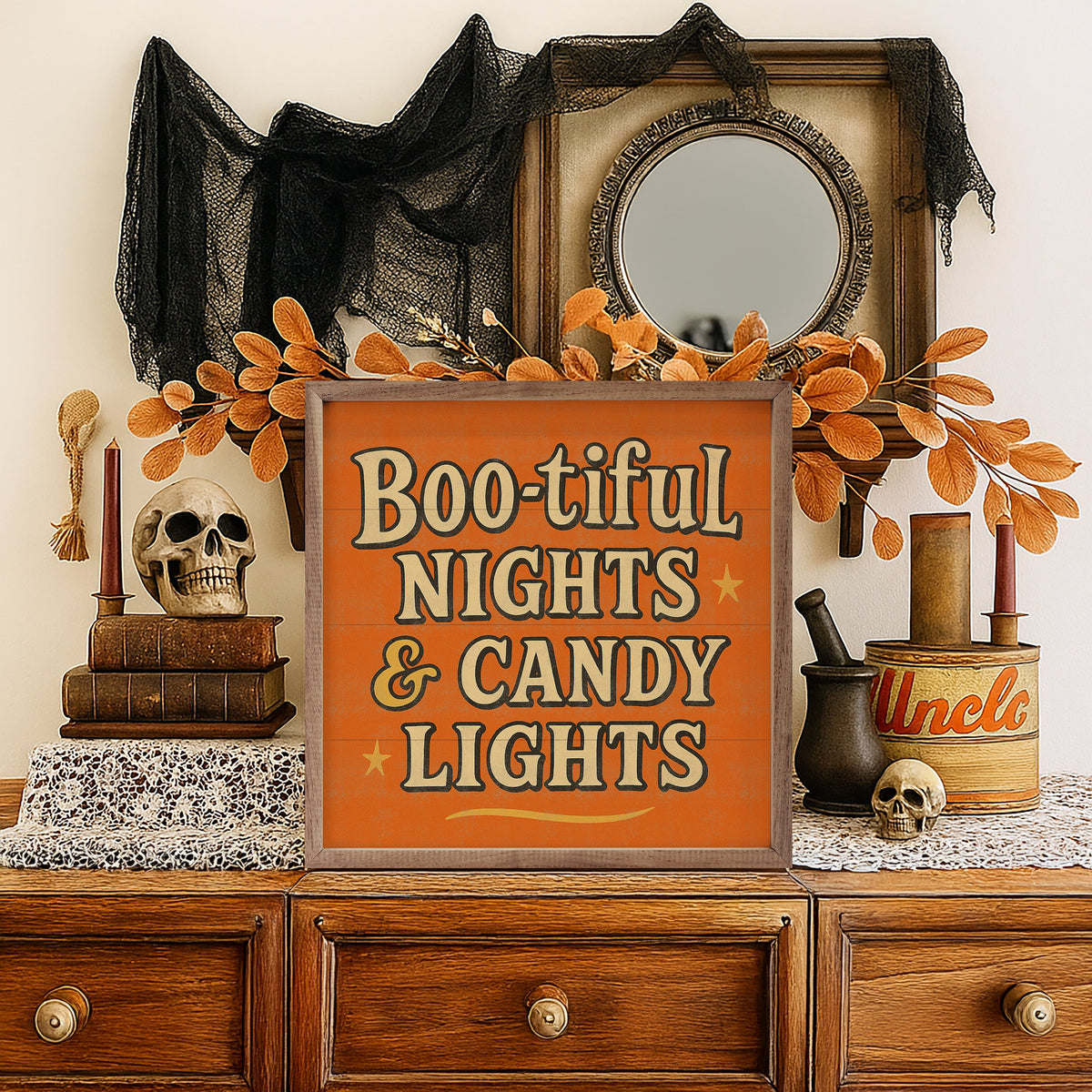 Kendrick Home Walnut Frames Bootiful Nights