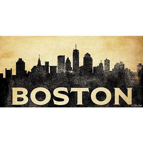 Penny Lane Publishing Boston Skyline By Susan Ball Art Print - 9 X 18
