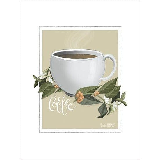 Penny Lane Publishing Botanical Coffee By House Fenway Art Print - 12 X 16