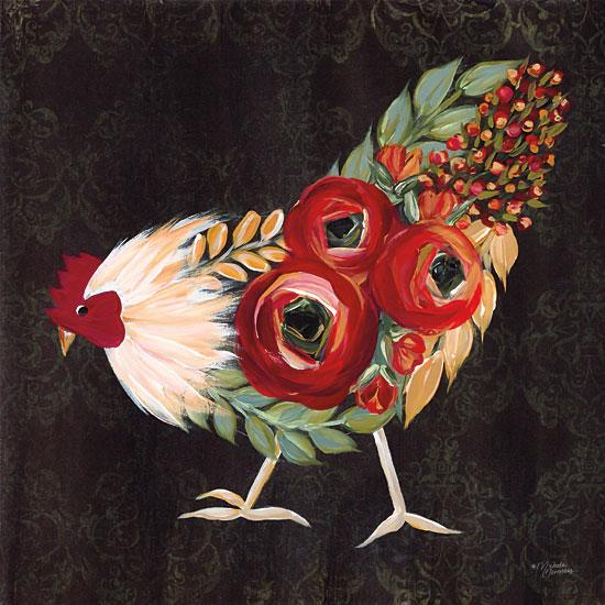 Botanical Rooster By Michele Norman Art Print - 12 X 12-Penny Lane Publishing-The Village Merchant