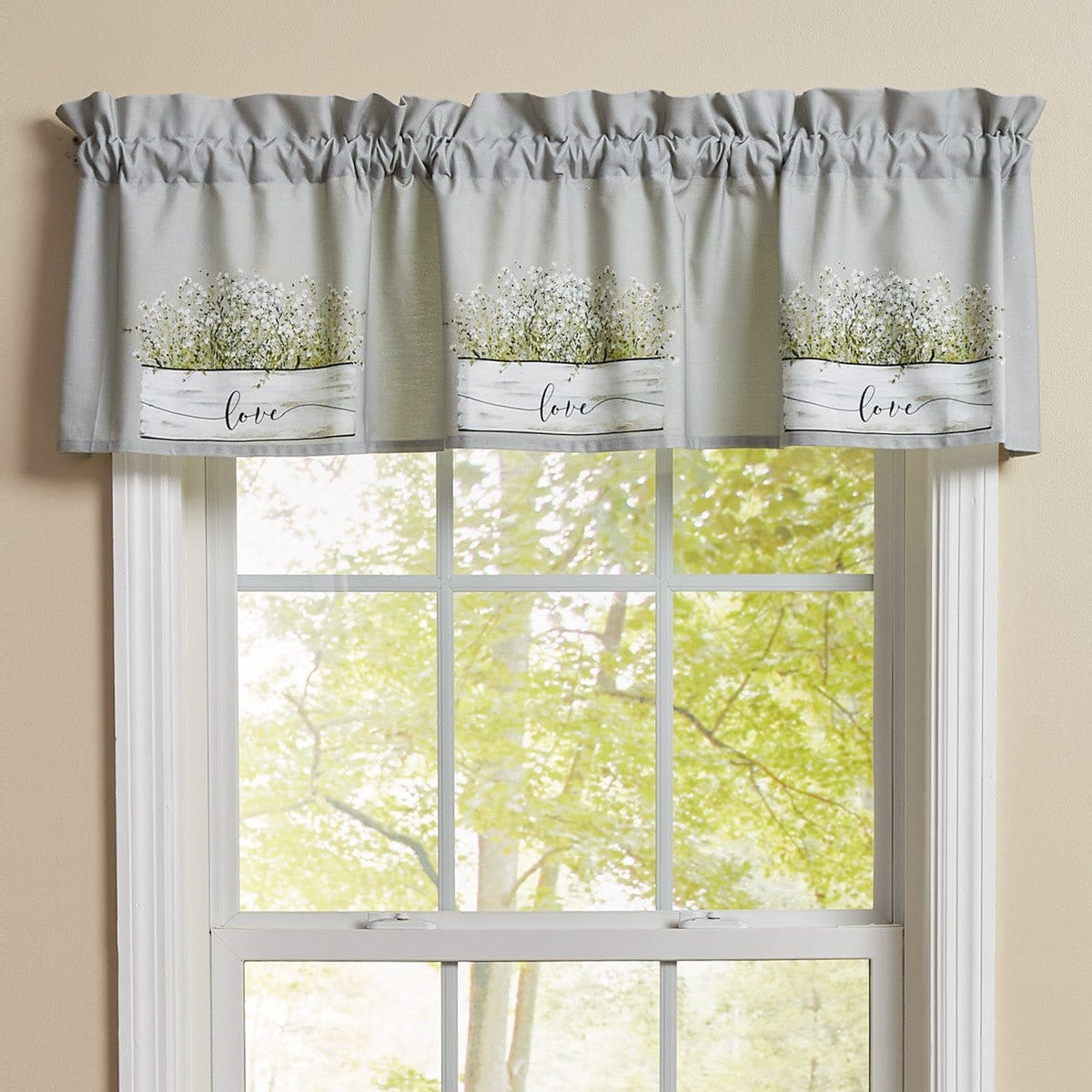 Bouquet Of Grace Printed Valance Unlined-Park Designs-The Village Merchant