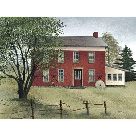 Penny Lane Publishing Brick Farmhouse By Billy Jacobs Art Print - 12 X 16