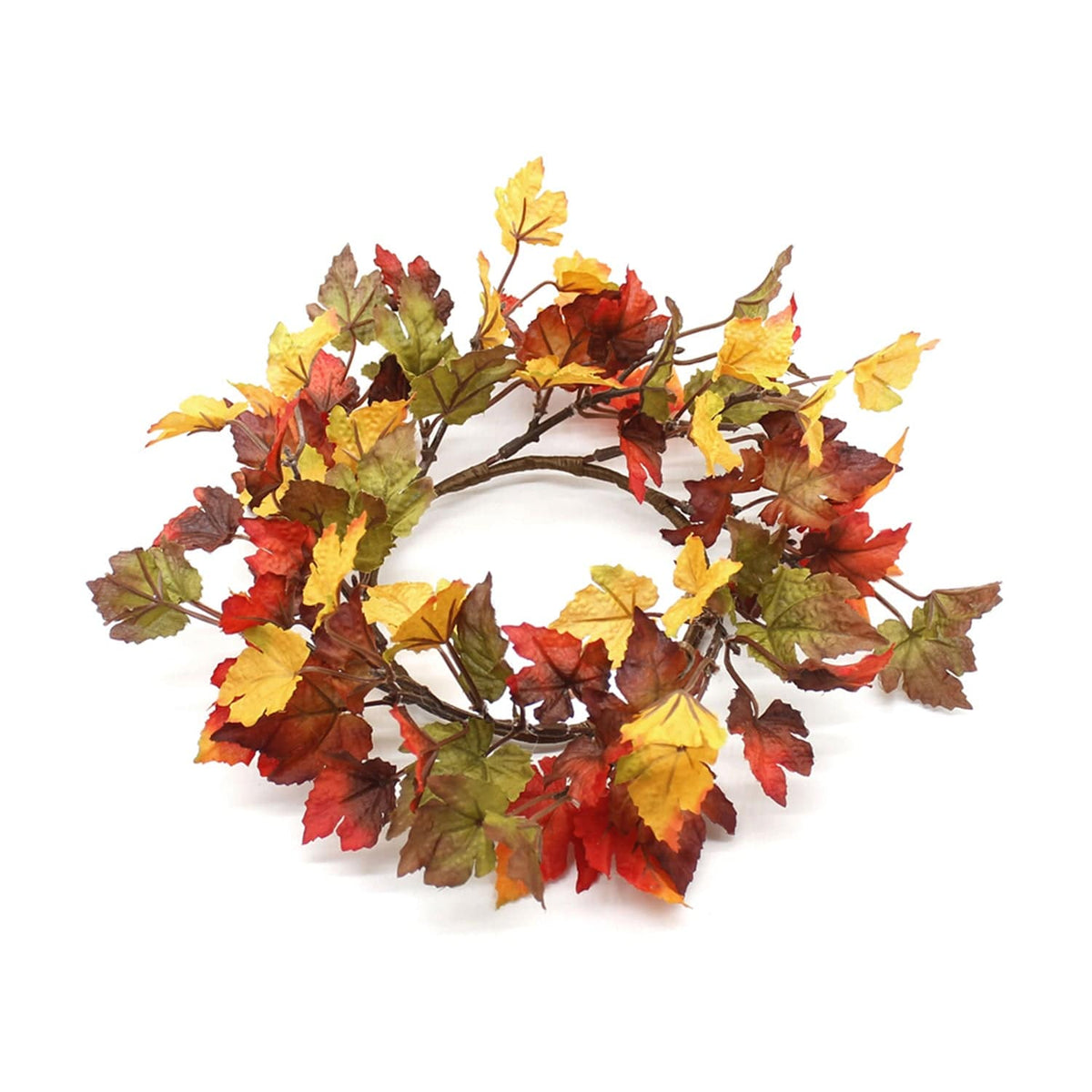 Brilliant Maple Candle Ring / Wreath 4.5&quot; Inner Diameter