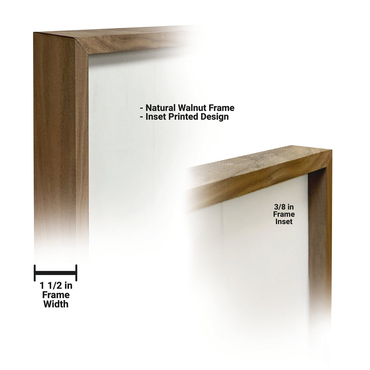 Kendrick Home Walnut Frames Broom Parking All Others Will Be Toad Black Printed and Framed Wall Sign