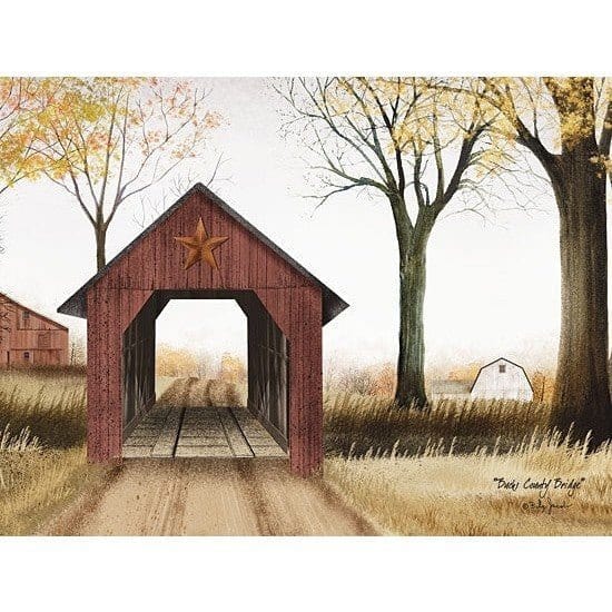 Penny Lane Publishing Bucks Country Bridge By Billy Jacobs Art Print - 12 X 16