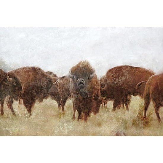 Buffalo By Bluebird Barn Art Print - 12 X 18-Penny Lane Publishing-The Village Merchant