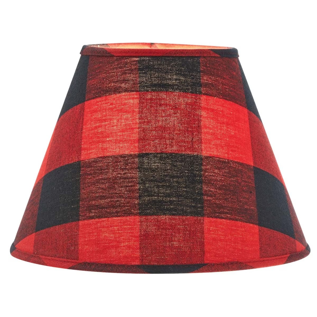 Buffalo Check in Red &amp; Black Fabric Lamp Shade - 3 Sizes