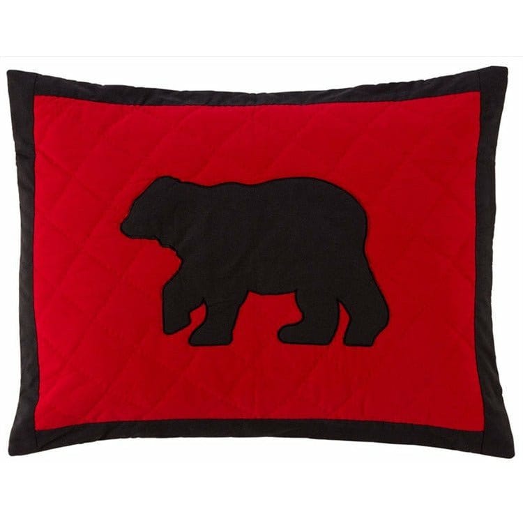 Buffalo Check Patchwork & Quilted Pillow Sham king-Park Designs-The Village Merchant