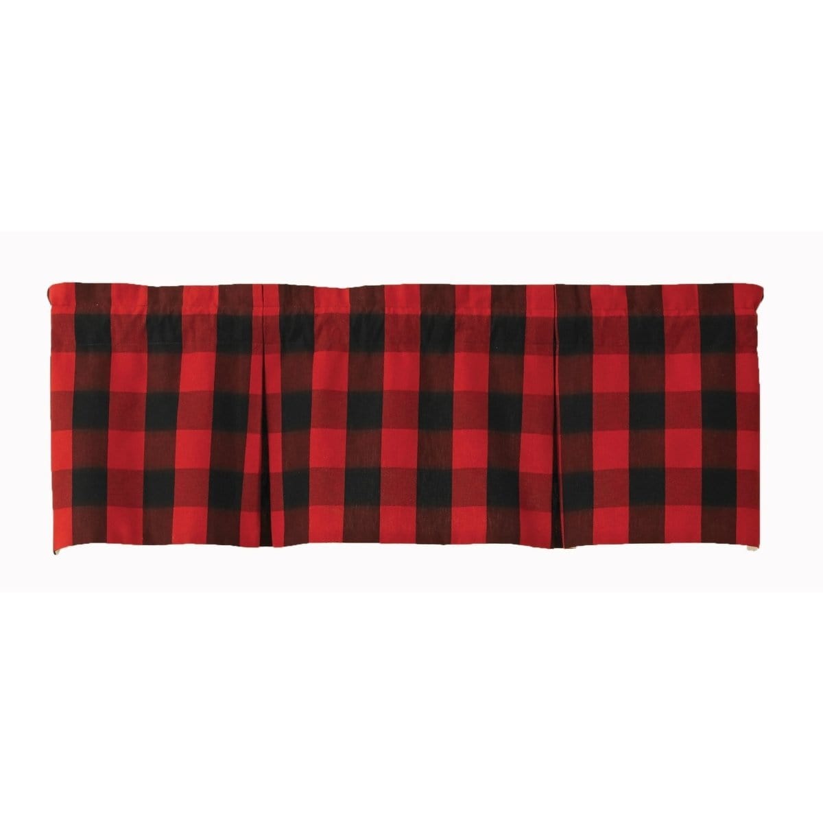 Buffalo Check Pleated Valance Lined-Park Designs-The Village Merchant