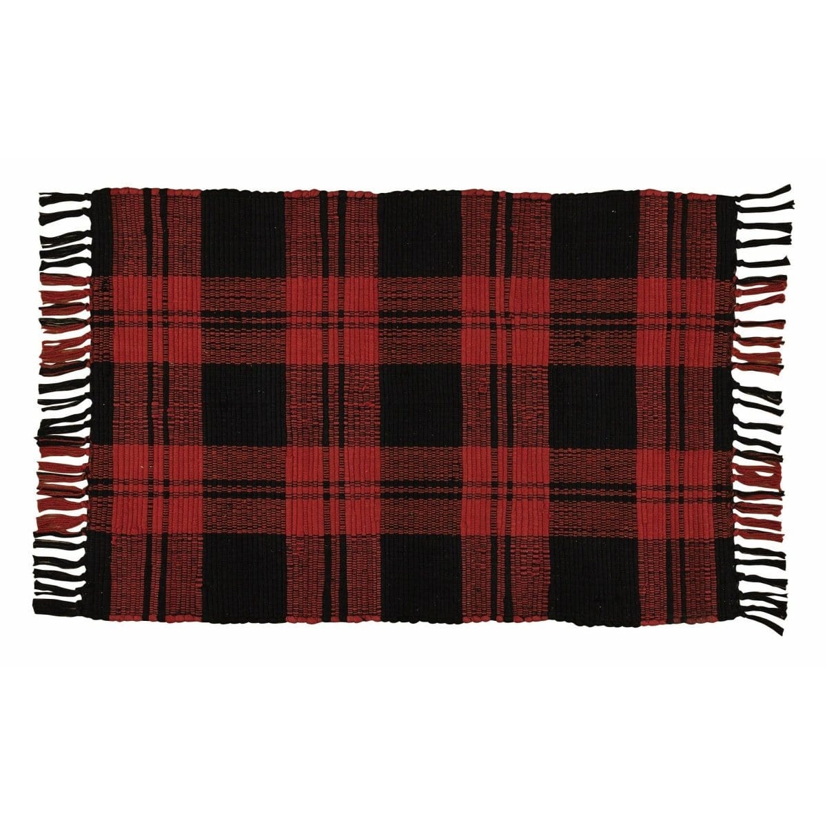 Buffalo Check Rag Rug 24" x 42" Rectangle-Park Designs-The Village Merchant