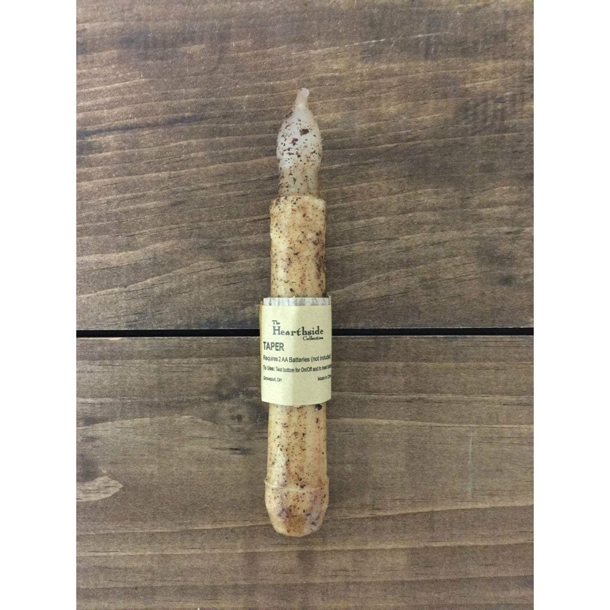 Burnt Ivory LED Battery Candle Light Taper-Craft Wholesalers-The Village Merchant