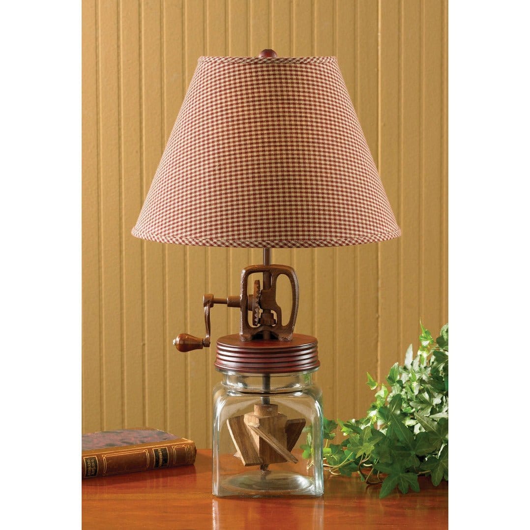Butter Churn In Red Table Lamp-Park Designs-The Village Merchant