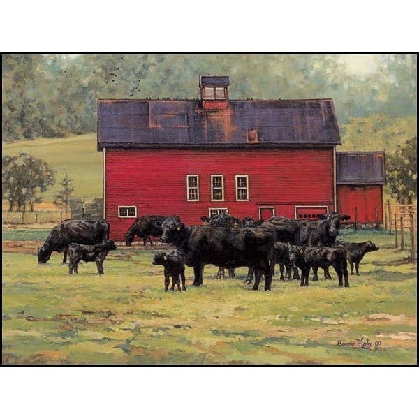 Penny Lane Publishing By The Red Barn By Bonnie Mohr Art Print - 12 X 16