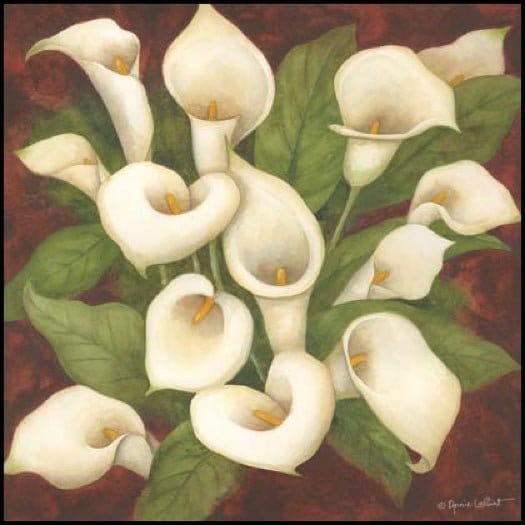 Callas In Bloom By Annie La Point Art Print - 8 X 8-Penny Lane Publishing-The Village Merchant