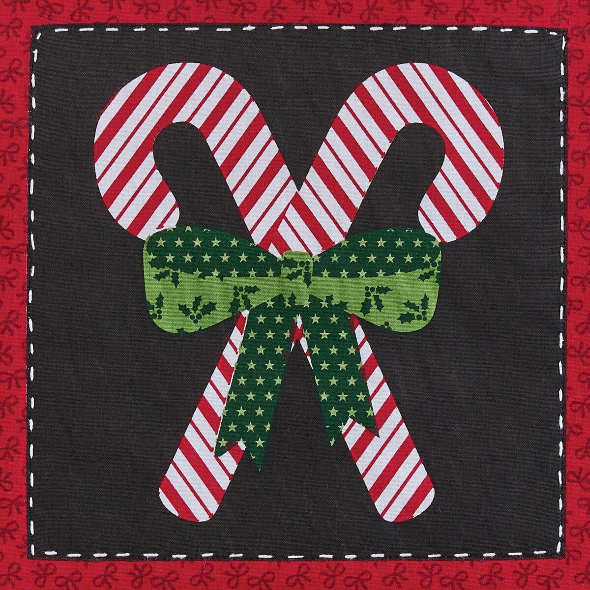 Candycanes And Snowflakes Table Runner 54'' Long