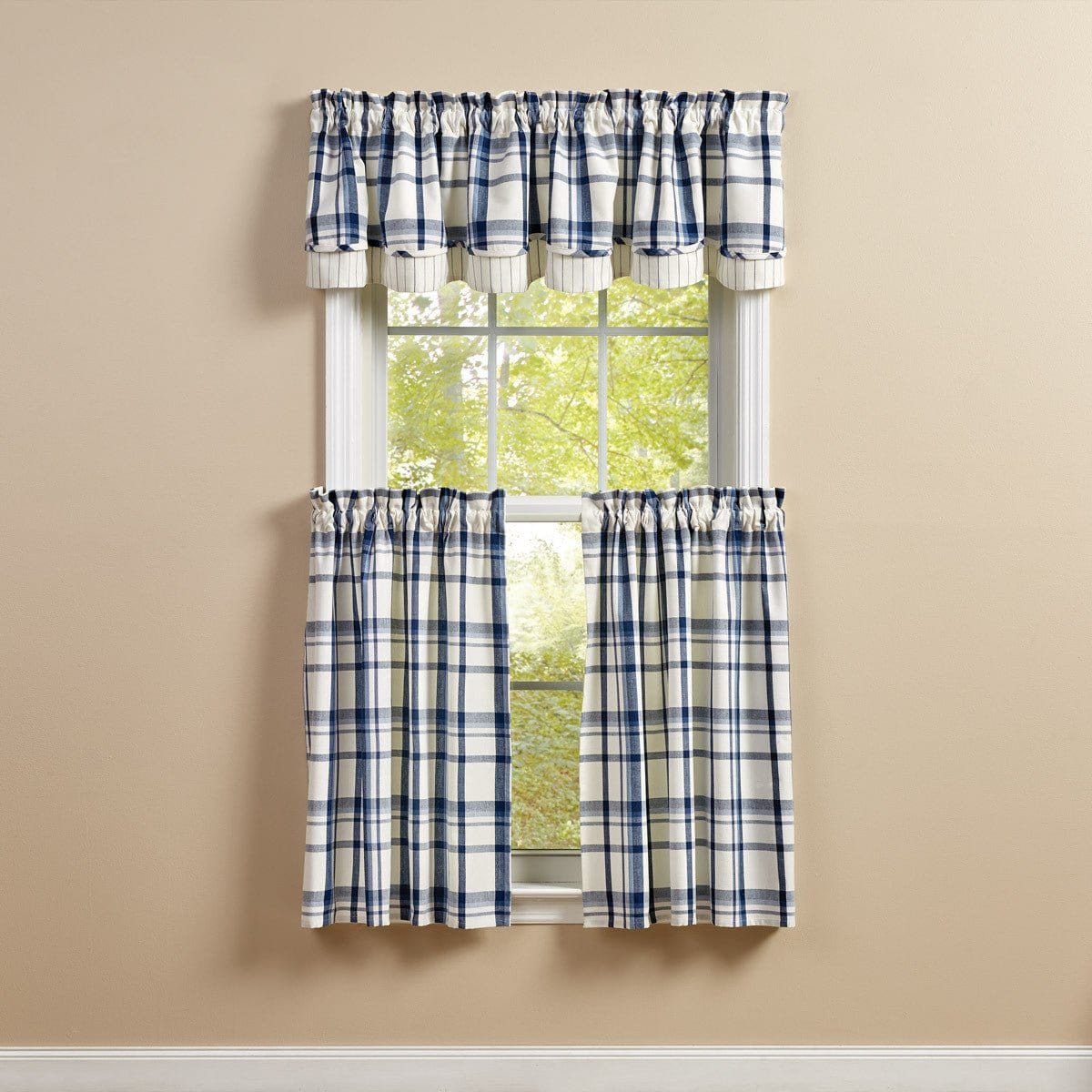 Canton Layered Valance Lined-Park Designs-The Village Merchant