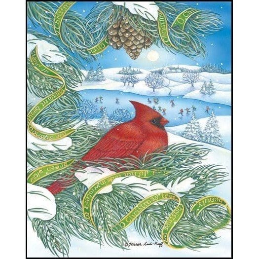 Cardinal Home By Michelle Lash - Ruff Art Print - 8 X 10-Penny Lane Publishing-The Village Merchant