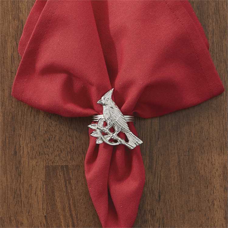 Cardinal Silver Finish Napkin Ring-Park Designs-The Village Merchant