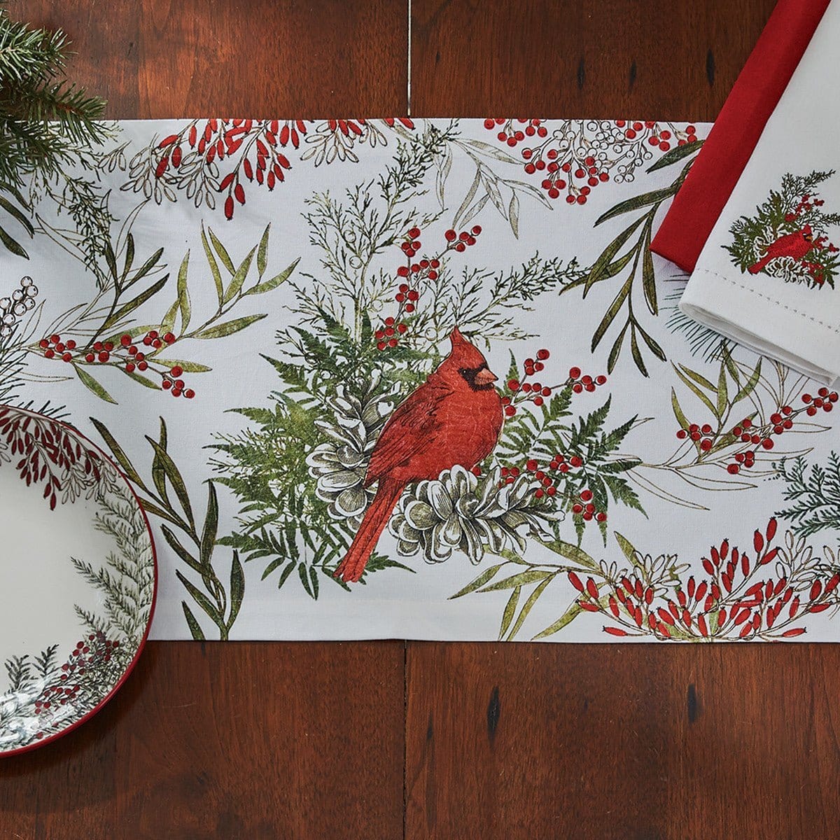 Cardinal Table Runner 36" Long-Park Designs-The Village Merchant