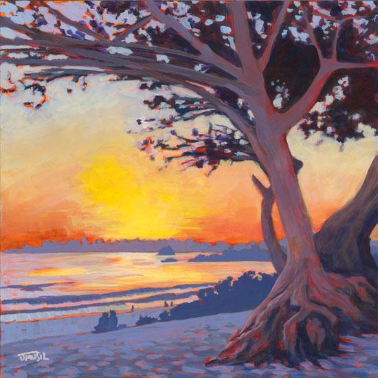 Carmel Beach By Jim Musil Art Print - 12 X 12-Penny Lane Publishing-The Village Merchant