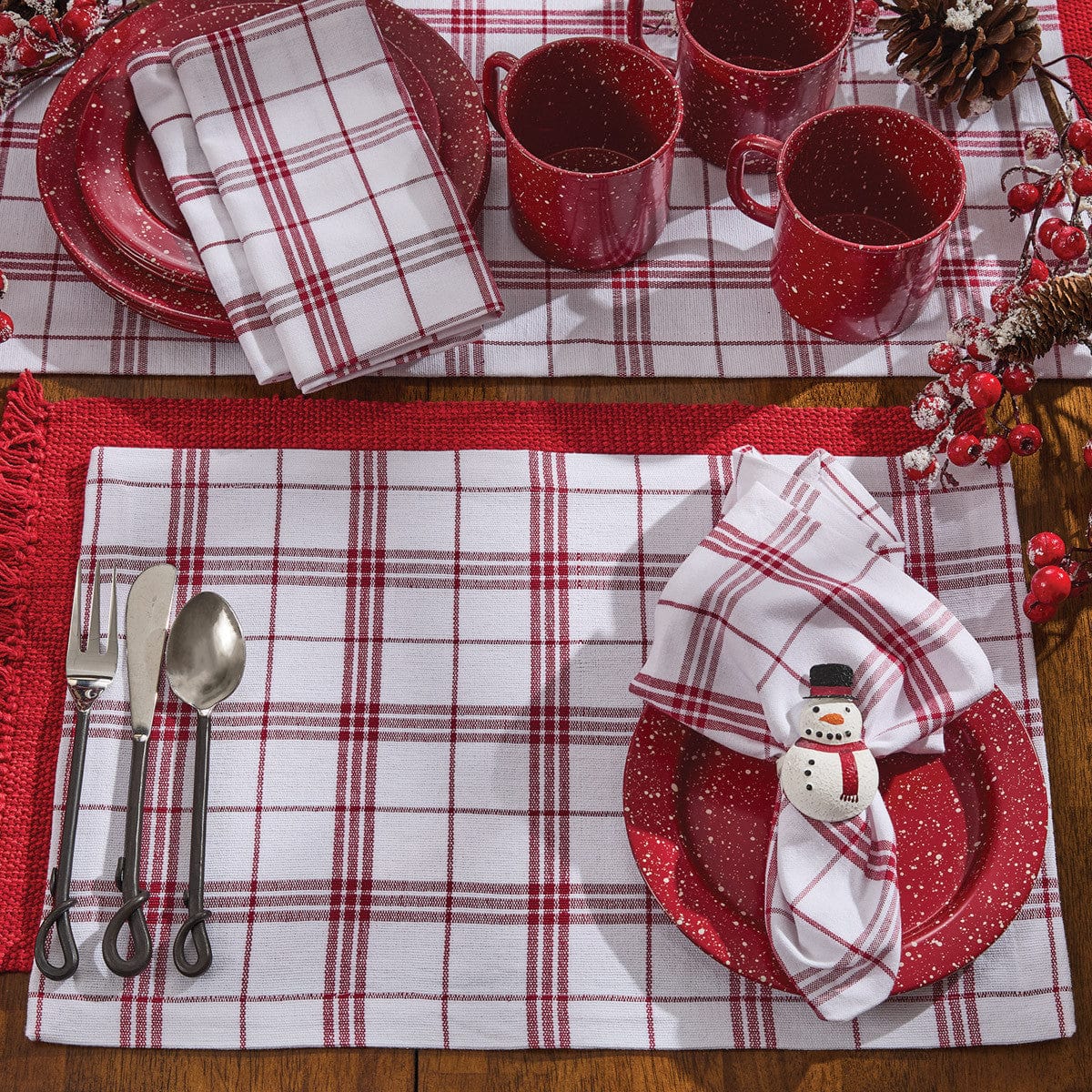 Carriage Plaid Table Runner 36&quot; Long