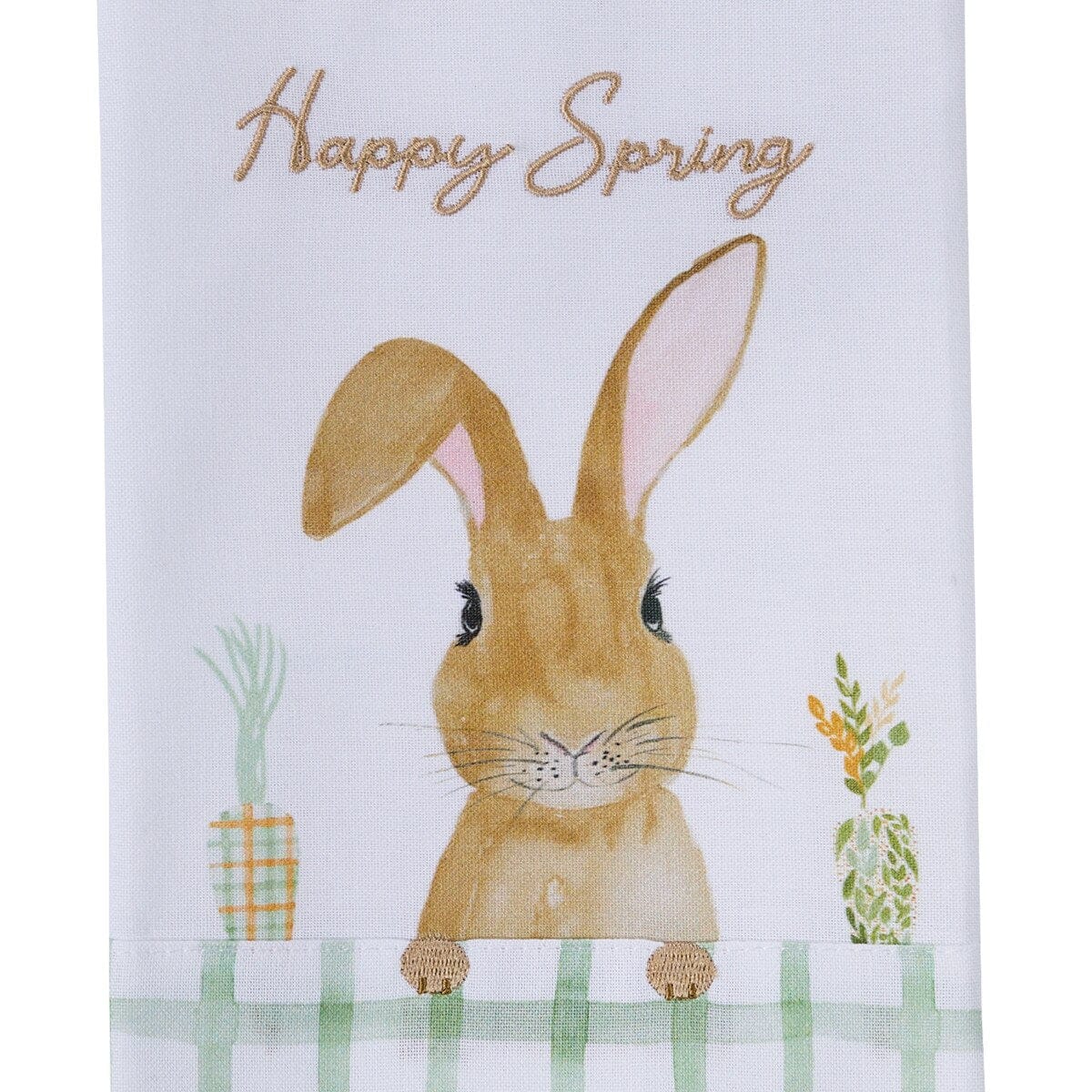 Carrot Patch Bunny &amp; Cotton Tail Decorative Towels Dishtowels