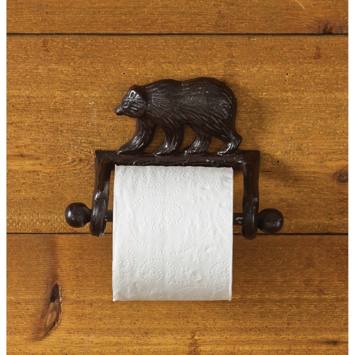 Cast Burl Bear Toilet Tissue Holder - Wall Mount-Park Designs-The Village Merchant