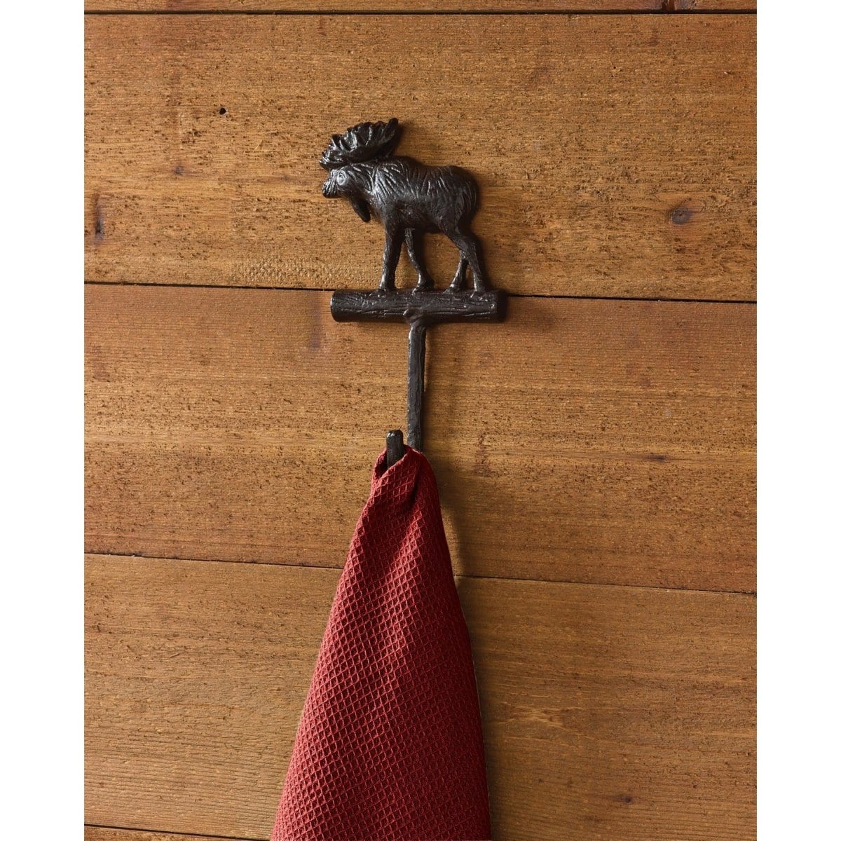 Cast Burl Moose Decorative Hook Single Hook-Park Designs-The Village Merchant