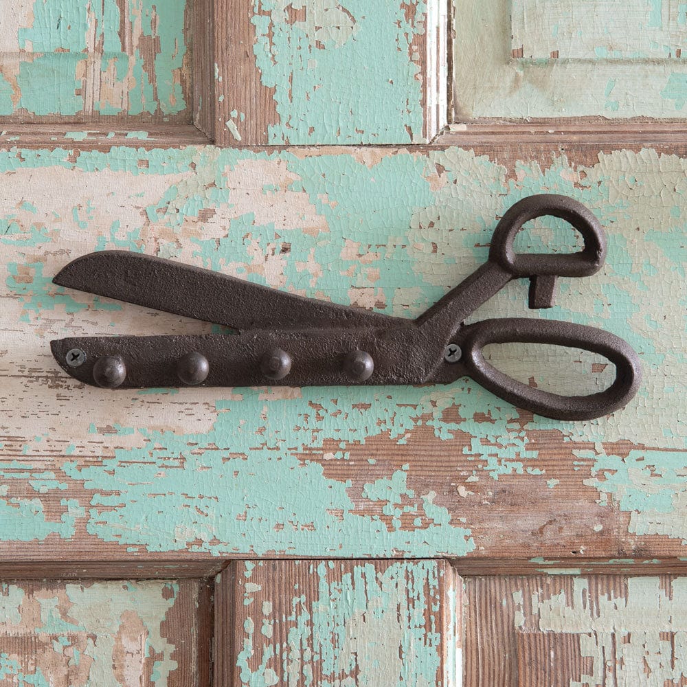 Rooster Wood Single Hook - Distressed - Country Village Shoppe