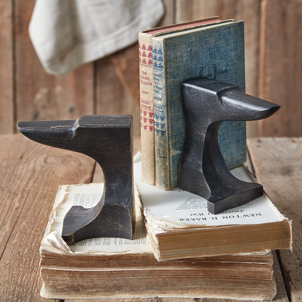 Cast Iron Anvil Bookends
