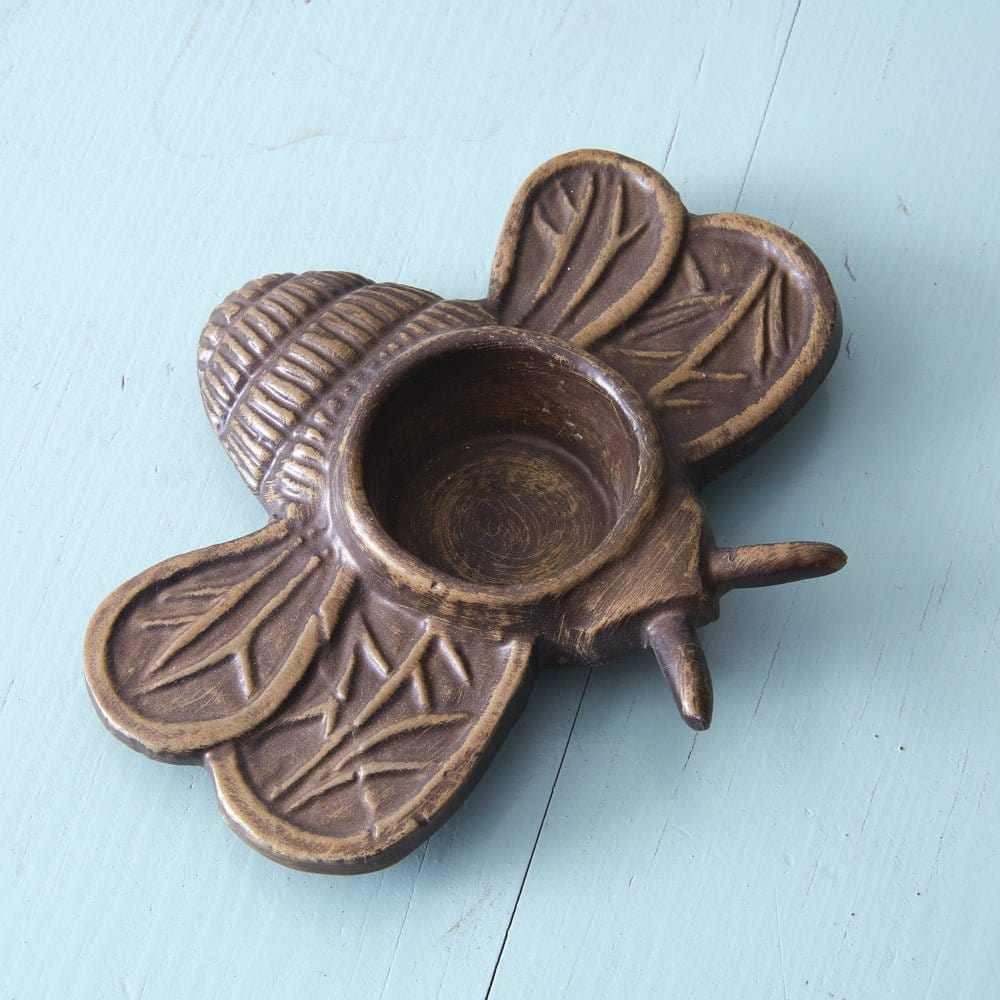 Cast Iron Bee Candle Holder For Votive & Tealight Candles-CTW Home-The Village Merchant