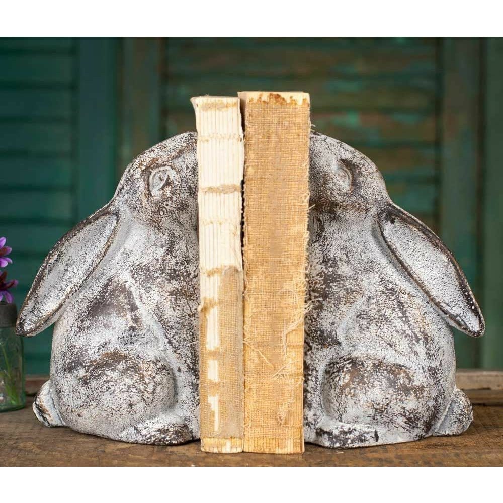 Cast Iron Bunny Bookends-CTW Home-The Village Merchant