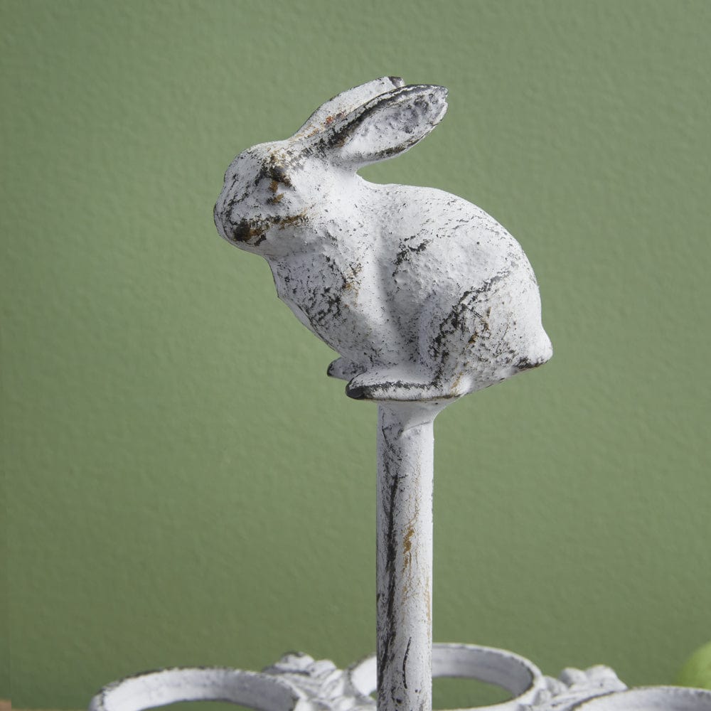 Cast Iron Bunny Egg Holder