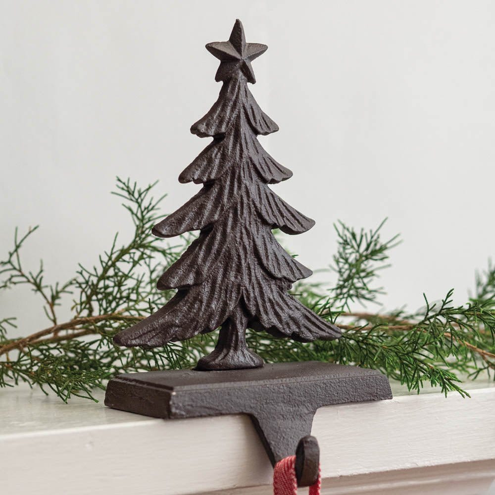Cast Iron Christmas Tree Stocking Holder-CTW Home-The Village Merchant