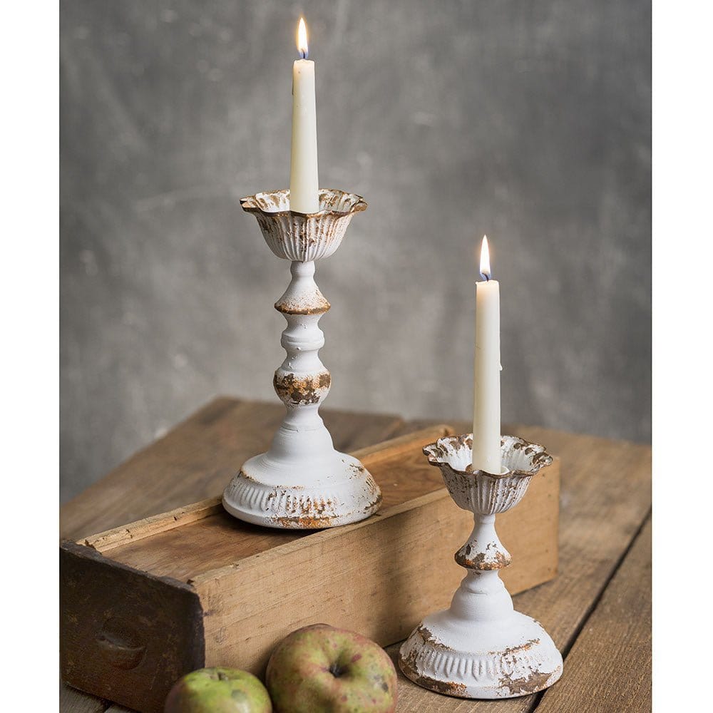 Cast Iron Dapheny Candle Holder For Taper Candles Set of 2-CTW Home-The Village Merchant