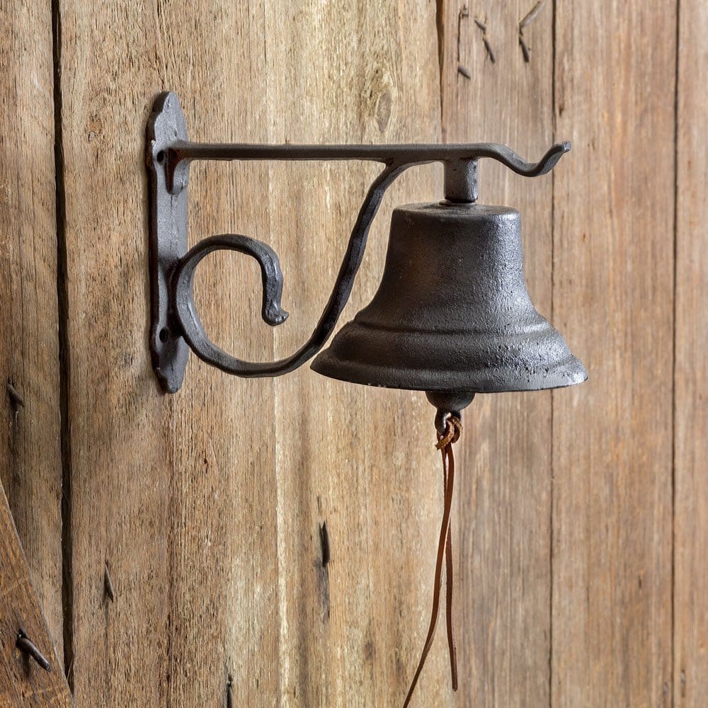 Cast Iron Dinner Bell With Bracket-CTW Home-The Village Merchant