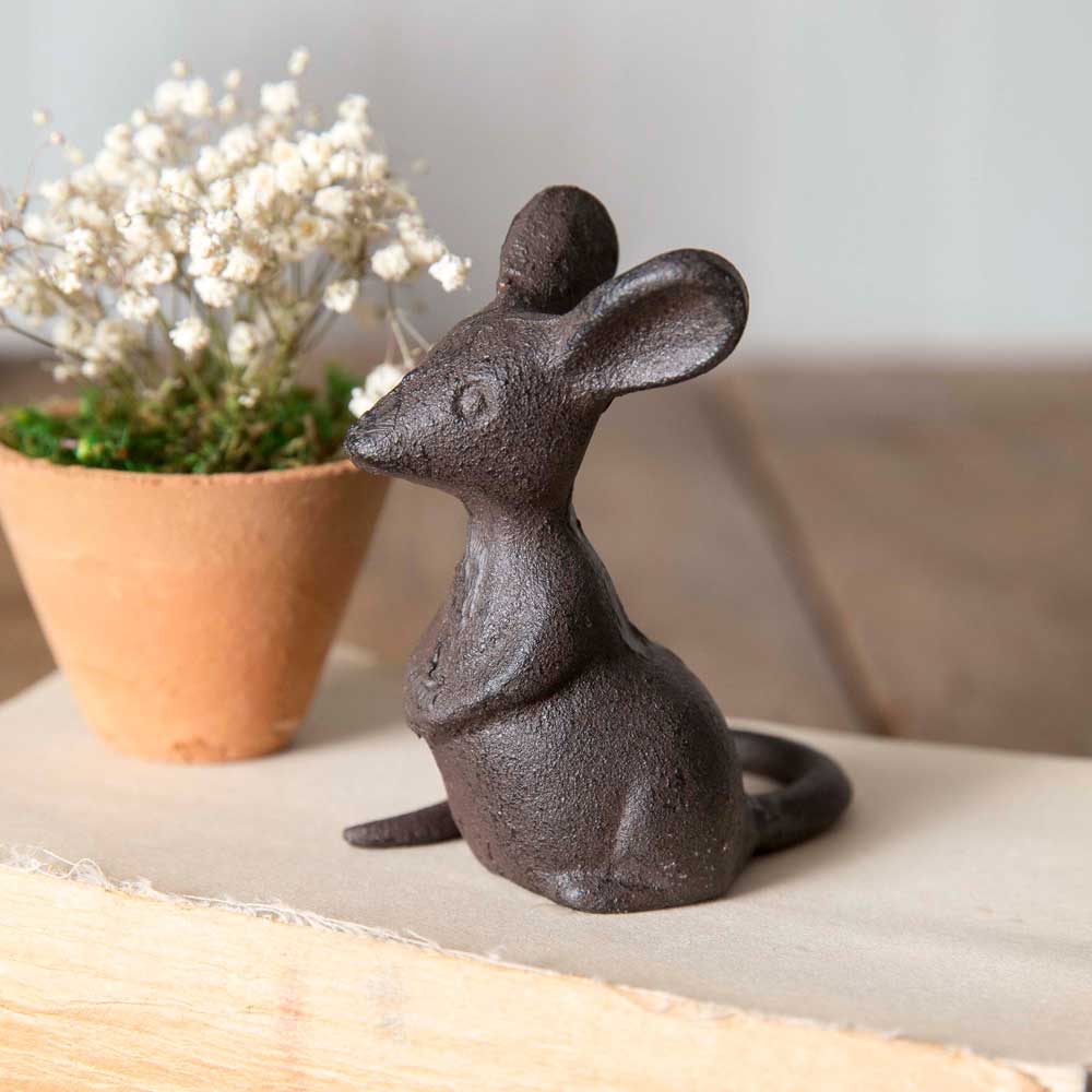 Cast Iron Mouse Figurine-CTW Home-The Village Merchant