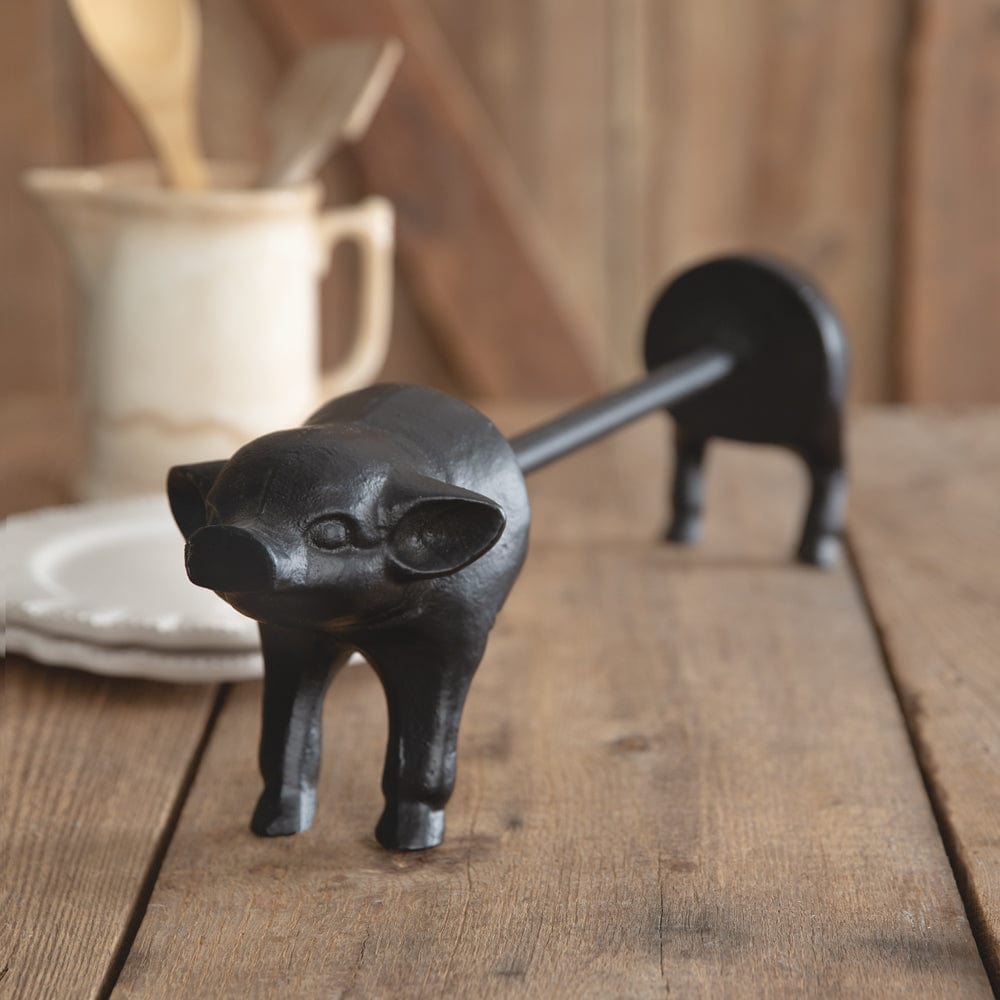 Cast Iron Pig Paper Towel Holder - Counter Top