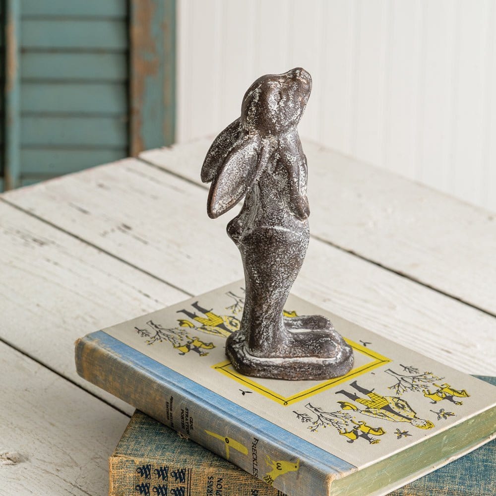 Cast Iron Rabbit / Bunny Statue Figurine-CTW Home-The Village Merchant