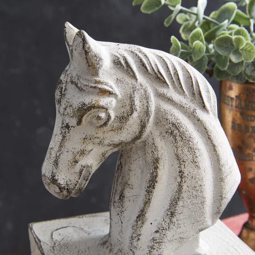 Cast Iron Roman Horse Bookends