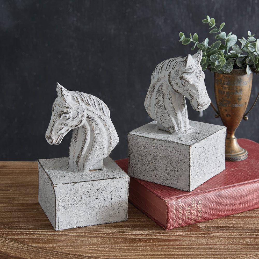 Cast Iron Roman Horse Bookends