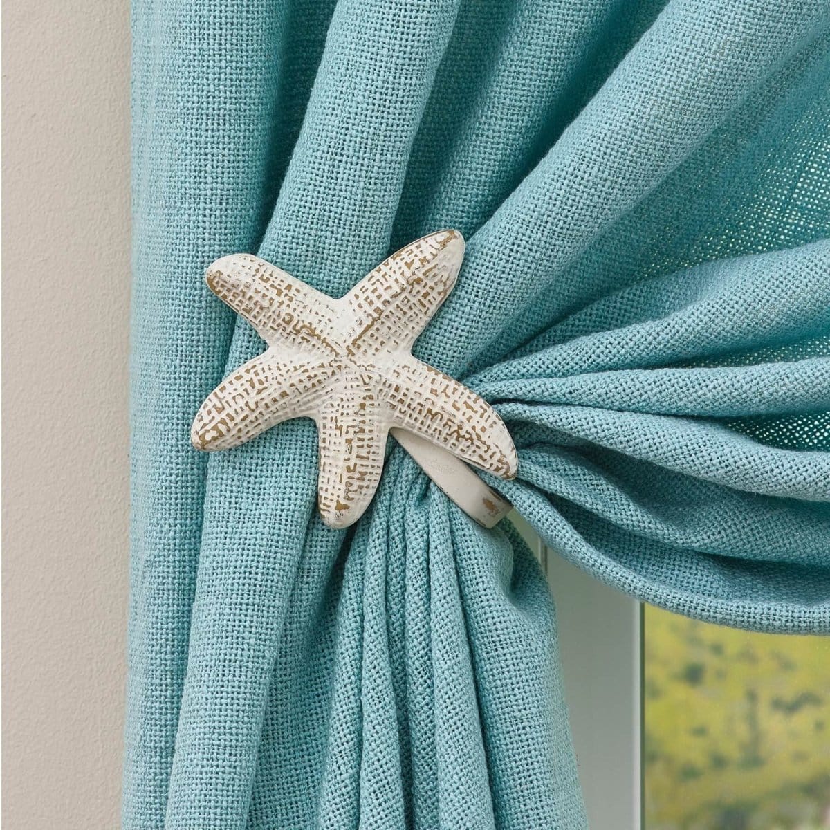 Cast Iron Starfish Curtain Tie Backs Set of 2-Park Designs-The Village Merchant