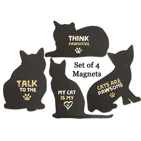 Cat Magnet Set of 4 - Assorted-Craft Wholesalers-The Village Merchant