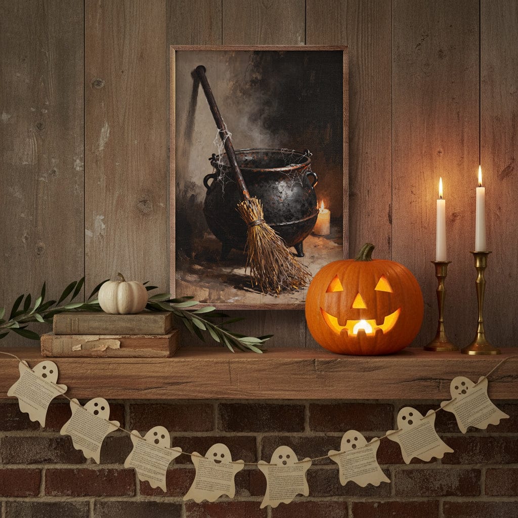 Kendrick Home Walnut Frames Cauldron