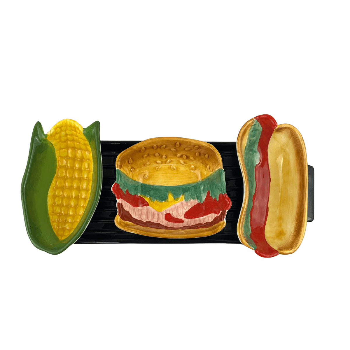 Ceramic Condiment Serving 4 Piece Set