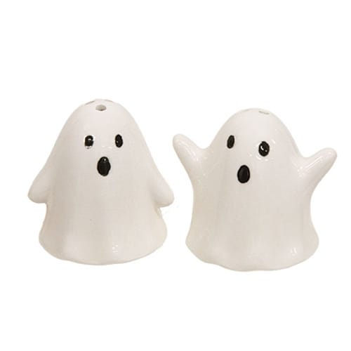 CWI Gifts Salt & Pepper Shakers Ceramic Ghost Salt & Pepper Shakers